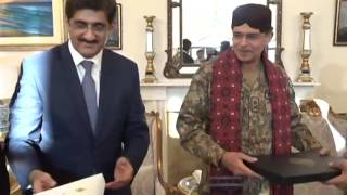 CM SINDH SYED MURAD ALI SHAH SE Corps Commander Karachi Aur Namzad DG ISI Lt Gen Naveed Mukhtar
