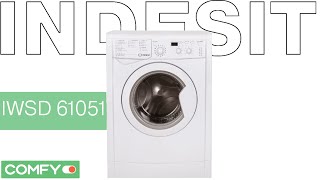 Indesit IWSD 61051 - узкая вместительная стиральная машина - Видеодемонстрация от Comfy