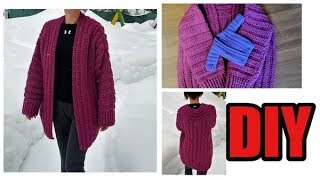 DIY//КАРДИГАН КРЮЧКОМ//crochet cardigan//