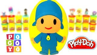 Ovo Surpresa Gigante do Pocoyo em Português Brasil de Massinha Play Doh