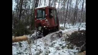 Трактор Т-70 Трелёвка леса