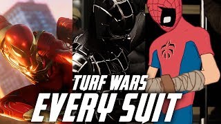 SPIDER-MAN EVERY SUIT IN TURF WARS GAMEPLAY - Spider-Clan Suit / Iron Spider Armor & Spider Armor M1