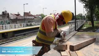 Obras en la línea Belgrano Sur - Estación Presidente Illia