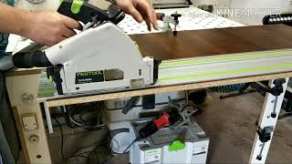 Многоугольник как выпилить при помощи Festool 55 шины направляющие и оснастки к ней