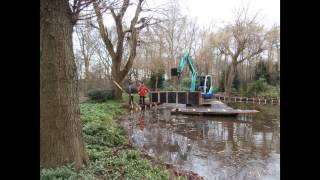 Vervanging van de beschoeiingen in De Braak - Februari 2014 -