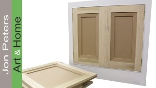 How to Make & Hang Flat Panel Cabinet Doors