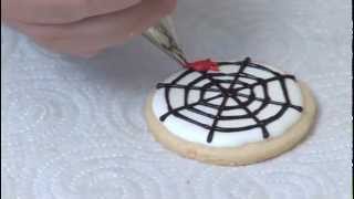Cómo hacer galletas con una Tela de Araña para Halloween