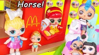 Lil Punk Boi LOL Surprise Dolls Sisters + McDonalds Drive Thru Barbie Happy Meal + Wedding JOJO SIWA