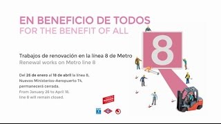 Trabajos de mejora en la Línea 8