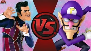 We Are Number One But It's ROBBIE ROTTEN vs WALUIGI! Cartoon Fight Club Episode 134