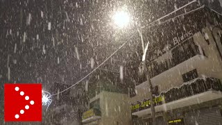 Nevicate sulla Val d'Aosta: la situazione a Courmayeur