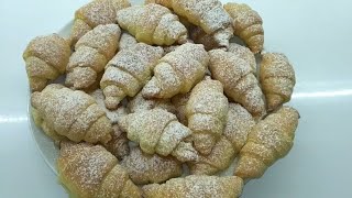 Рогалики творожные со сгущенкой