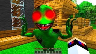 НУБ ЗАЩИЩАЕТ ДЕРЕВНЮ ОТ ЗЕЛЕНЫЙ ЧЕЛОВЕК  В Майнкрафт Нубик танцует minecraft троллинг Мультик Мод