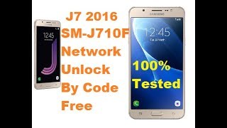 Free Samsung SM-J710F Network Unlock Code without root