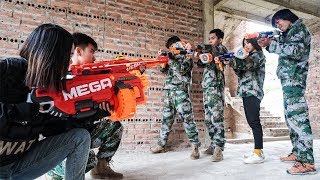 Nerf War: Comando Force ⚡ SWAT GIRL Nerf Guns Criminal Group Protect Bastion Nerf Movie
