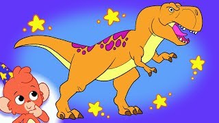 Learn Dinosaurs for Kids | Dinosaur Cartoon videos | Parasaurolophus T-Rex | Club Baboo dinasours