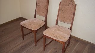 Перетяжка стульев своими руками. How to recover chairs DIY