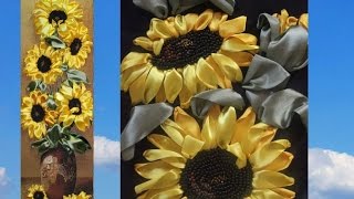 ПОДСОЛНУХИ -- ШКОЛА ВЫШИВКИ ЛЕНТАМИ  Татьяны Шелиповой
