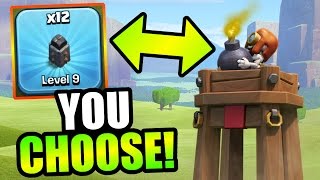 Clash Of Clans - NEW UPDATE FEATURES or WALLS!?! - YOU CHOOSE WHAT I UPGRADE!