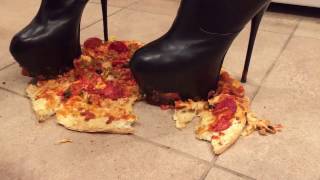 Pizza Crushed Walk Over by Platform Stiletto Boots