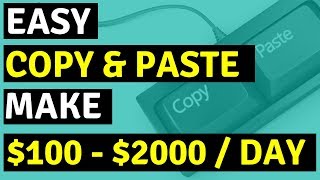 Earn $100 - $2000 A Day With Copy And Paste Programs Using A Google Twist.