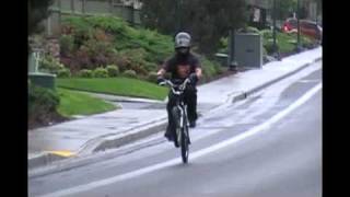 Letting some people test ride the electric bmx!