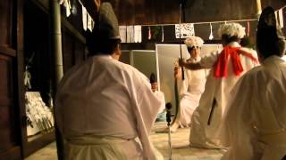 椎葉神楽 剣の手 (日本民家集落博物館公演) 平成27年11月22日