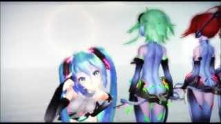 [MMD]Poker Face feat.Append Gumi,Miku,Teto & Cul