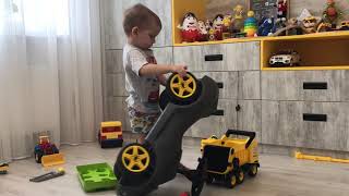 LEGO DUPLO . Поезд Конструктор Лего Дупло . Мастерская для машин . Детский Канал . Видео для детей