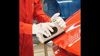 Ferrari red colours: the finished product