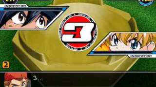 Beyblade V Force [Gamecube] Fight - Tyson (Dragoon) VS Max (Draciel)
