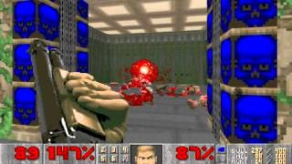 Ultimate Doom (100%) Walkthrough (E2M3: Refinery)