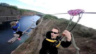 The Wire Zip line Chepstow Diving Centre 9 May 2015