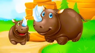 УЧИМ ЖИВОТНЫХ АФРИКИ С ДЕТЬМИ. Обучающие и развивающие мультфильмы. Животные для самых маленьких