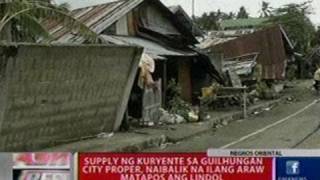 FLASH: Supply ng kuryente sa Negros Oriental, naibalik na ilang araw matapos ang lindol