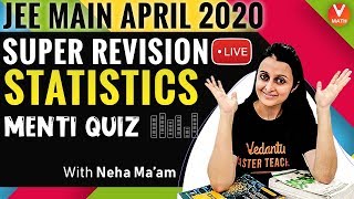 JEE Main Maths | Statistics IIT JEE Super Revision | Previous Year Questions @Vedantu Math