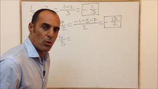 RESTA DE FRACCIONES (CAPÍTULO 9).  APRENDE MATEMÁTICAS (SECUNDARIA) CON SALVADOR BISSHOPP