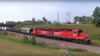CP Train Spotting HD: CP GP20C-ECO 2255 & 2305 At Labuma With K13B Horn Show! 1/3 8/19/18