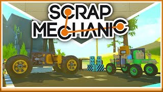 BYGGER FRÅN ETT ENDA HÖRN! - Scrap Mechanic Tävling med Toffe!