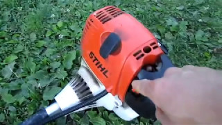 Правильный запуск бензокосы stihl fs 130r на холодную