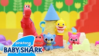 Baby Shark Playing with Sand Toys | Baby Shark Toy Show | Toy Review 