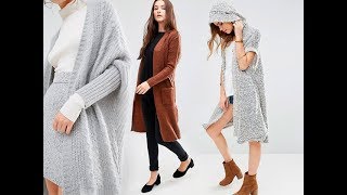 Вязание Длинного Кардигана Спицами - модели 2019 / Knitting Long Cardigan with Spokes /