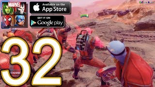 MARVEL Strike Force Heroes Android iOS Walkthrough - Part 32 - Rocket's Red Glare (Medium - Hard)