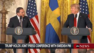 President Donald Trump, Swedish PM Lofven hold joint news conference | ABC News