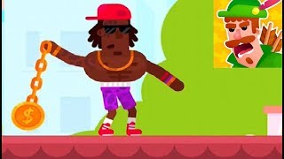 BOWMASTERS - НОВЫЕ ГЕРОИ тестируем НОВЫХ ПЕРСОНАЖЕЙ в игре мультике для детей БОУМАСТЕР