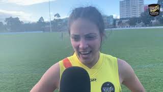 2019 VFLW Round 16 - Post Match Interview: Lateesha Jeffrey