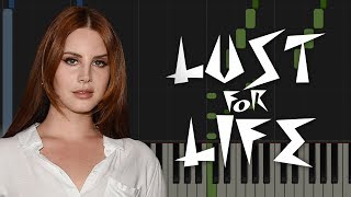 LANA DEL REY: Lust for Life [Piano Tutorial & Sheet Music]