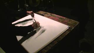 1/27/13: Live electronics, live transmission drawing, trombone, percussion; ABC No Rio, NYC