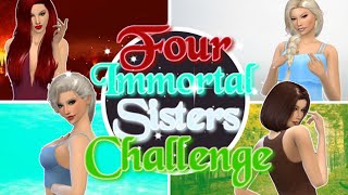 The Sims 4: Four Immortal Sister Challenge Part 1: Pregnant Already?!