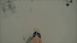 Powder skiing Buren Norway HD!